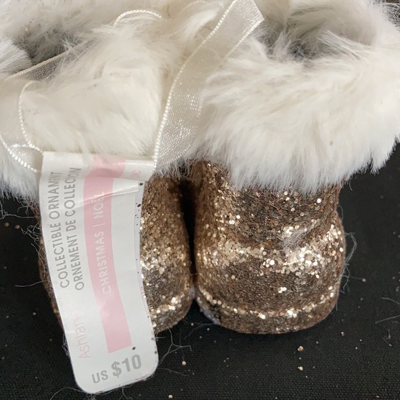ASHLAND GLITTER BOOTS ORNAMENT SET OF 4 NWT - Picture 5 of 8